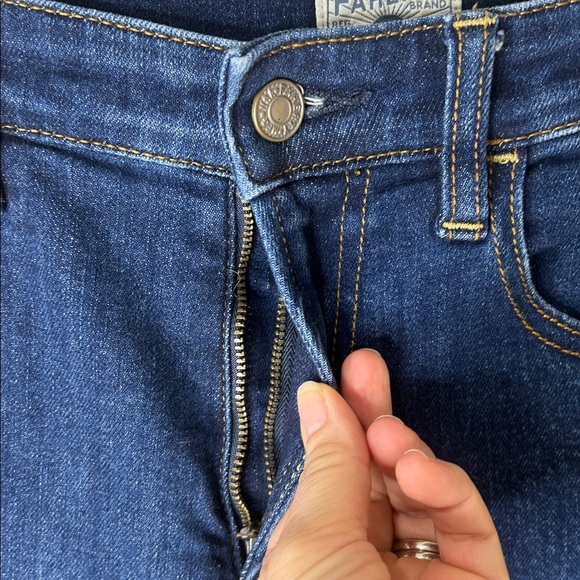 FAHERTY Organic Cotton Straight Leg Dark Wash Jeans Size 28 - Picture 6 of 16